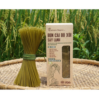 Bún Cải Bó Xôi (gạo lứt thuần chủng và bột rau cải bó xôi hữu cơ chứng nhâ.n USDA )