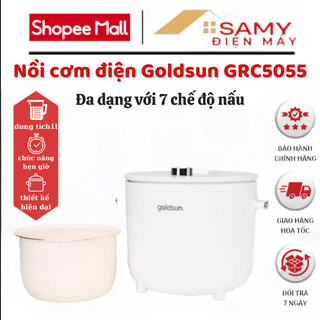 Nồi điện tử goldsun grc 5055 công suất 400w dung tích 1l đa dạng 7 chế độ nấu tiện lợi có hẹn giờ