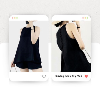 SET LINEN BỘT NÚT BỌC (100% MY TRÀ MAY)