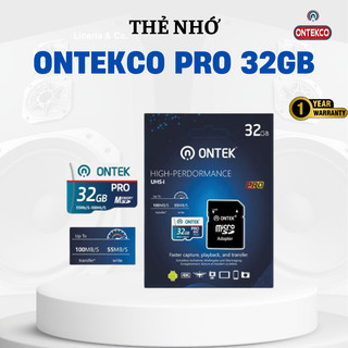 Thẻ nhớ microsd ontekco pro a1 32g tốc độ lên đến 100m/s dùng cho mọi loại camera