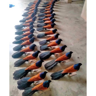 Chim bìm bịp giả bơm keo hàng chống nước lông mượt giống thật.