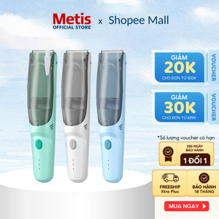 Tông Đơ METIS Cắt Tóc Cho Bé  Tự Động Hút Tóc Rơi Khi Cắt, Hớt Tóc Êm Ái, An Toàn Kèm 9 Phụ Kiện