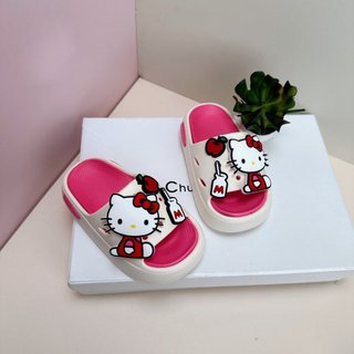 Dép lê cho bé gái hello kitty dép bé gái đế êm ái chống trơn trượt