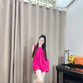 Đồ bộ lụa pijama bong hoa lá mềm mát dễ thương thời trang