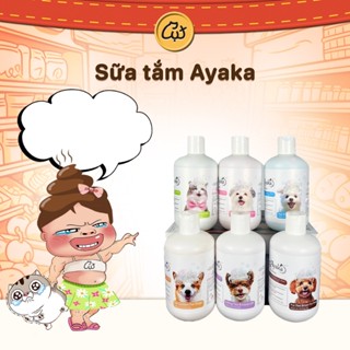 Sữa Tắm Cho Chó Mèo Ayaka Nhật Bản - Trị Ve Rận, Nấm, Ngứa, Viêm Da, Khử Hôi, Dưỡng Mượt Lông Cho Thú Cưng (510ml)