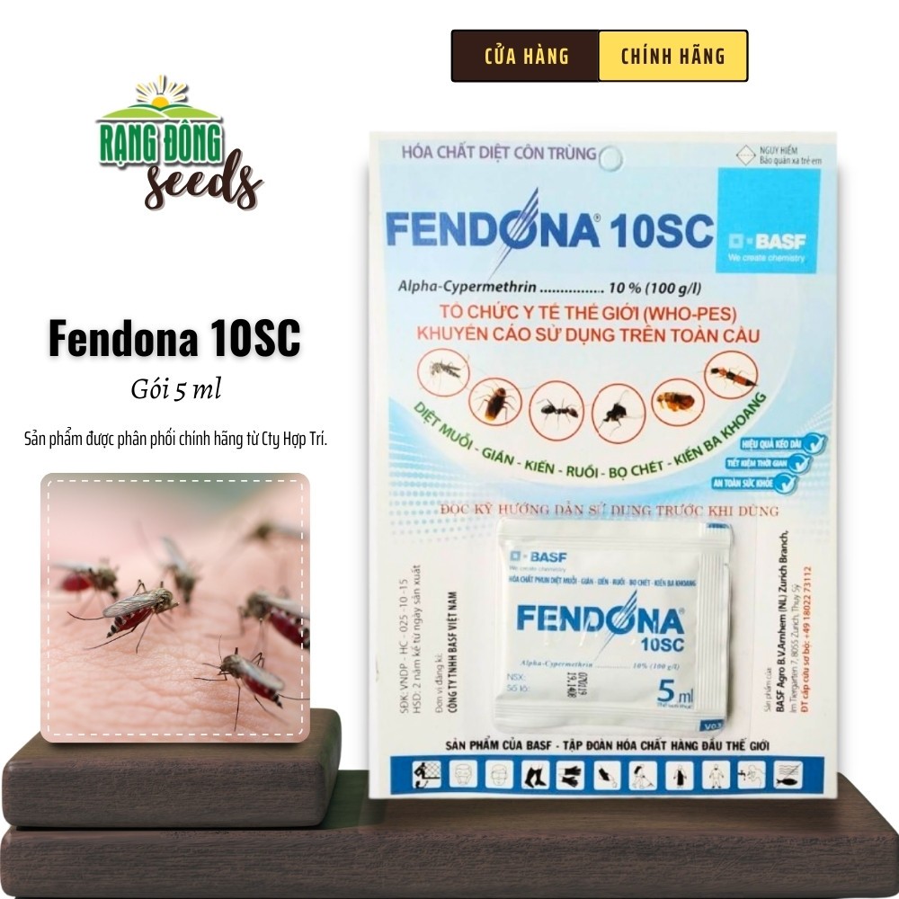 Thuốc Diệt Muỗi Fendona (gói 5ml) chuyên diệt muỗi, ruồi, kiến, gián, côn trùng - Rạng Đông Seeds