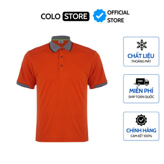Áo nam cổ bẻ mè màu cam - cl1609779 - colo