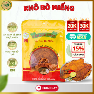 Khô bò miếng mềm cay nhẹ tân lộc phát bịch 100g