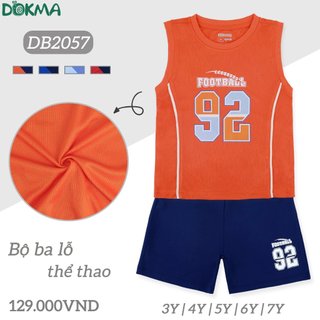 Bộ sát nách thể thao Dokma cho bé 13-25kg