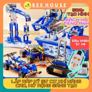 Đồ chơi xếp hình 9686, lắp ráp kĩ sư cơ khí, bộ lắp ráp kỹ thuật, lắp ráp có động cơ 396PCS education technic
