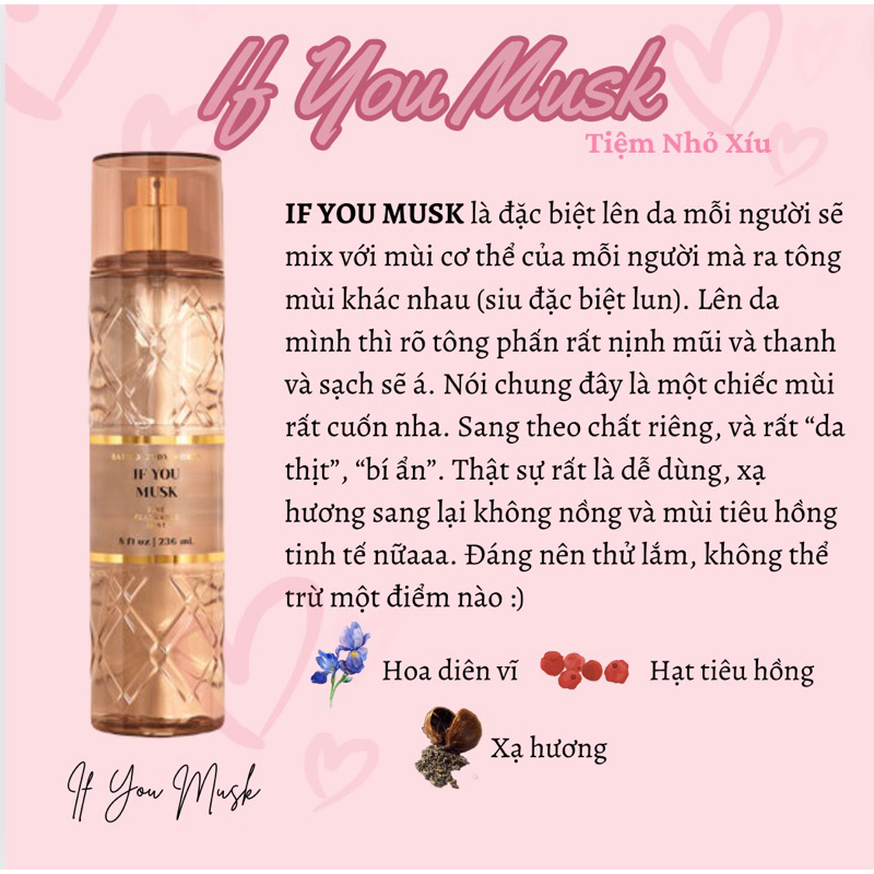IF YOU MUSK - BATH AND BODY WORKS