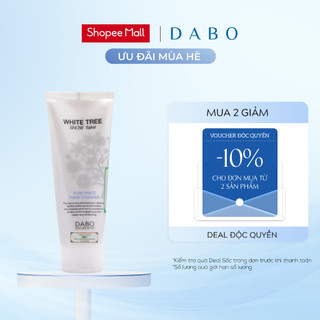 Sữa rửa mặt hạt massage cây tuyết trắng - DABO White Tree Snow Flake Pure White Foam Cleanser