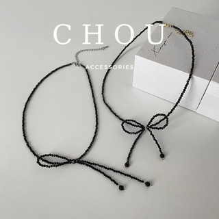 Dây chuyền, vòng cổ nơ đính ngọc | chou accessories |