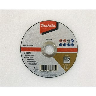 Đá cắt mỏng cho inox 100x1x16mm makita d-65947