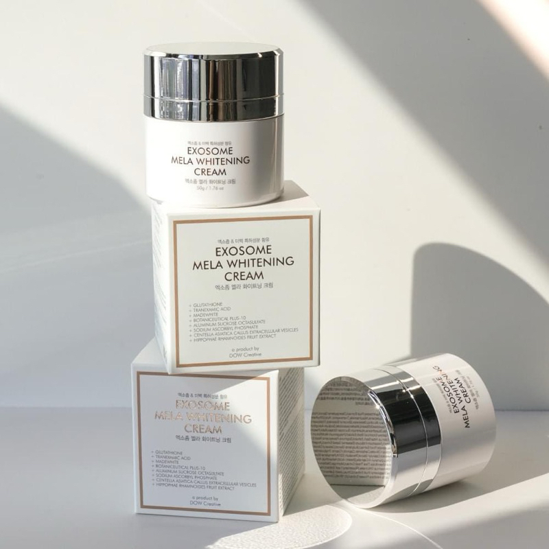 Kem Dưỡng Da Hỗ Trợ Dưỡng Trắng, Giảm Thâm Mờ Nám DOW Exosome Mela Whitening Cream 50G