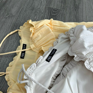 Đầm midi chất xô muslin
