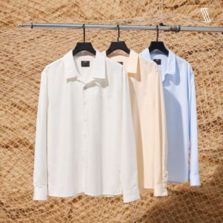 Áo sơ mi tay dài cổ cuban nam SSSTUTTER bamboo thoáng mát ít nhăn cổ đức VERSATILE SHIRT