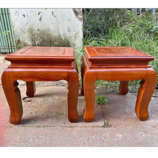 Đôn bàn cờ vuông 35 cao 40 gỗ gõ