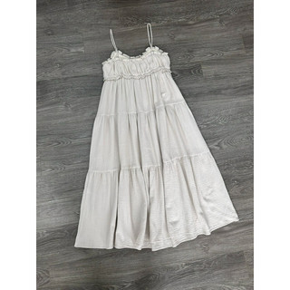 Đầm midi chất xô muslin