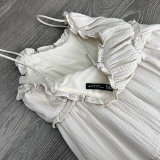 Đầm midi chất xô muslin