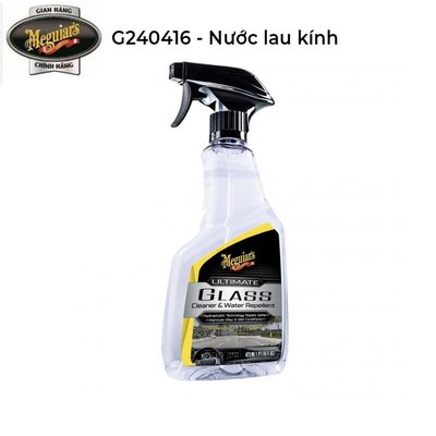 Chai vệ sinh kính tạo hiệu ứng lá sen Meguiar's Ultimate Glass Cleaner & Water Repellent - G240416