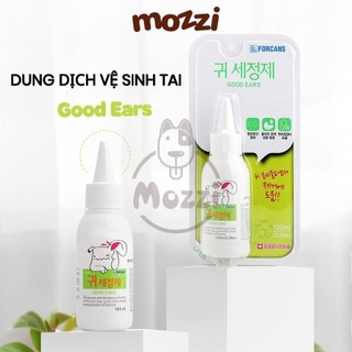 Dung dịch vệ sinh rửa tai Forcans Hàn Quốc Chai 80ml cho chó mèo