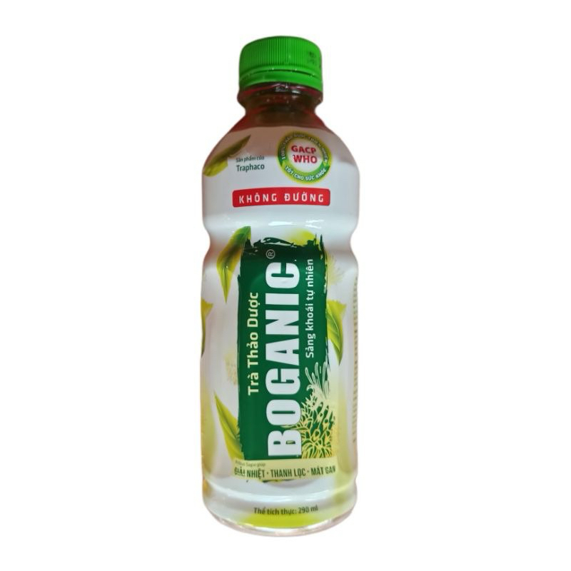 Trà mát gan thảo dược Boganic không đường thùng 24 chai đặc biệt tốt cho người uống bia rượu ,người 
