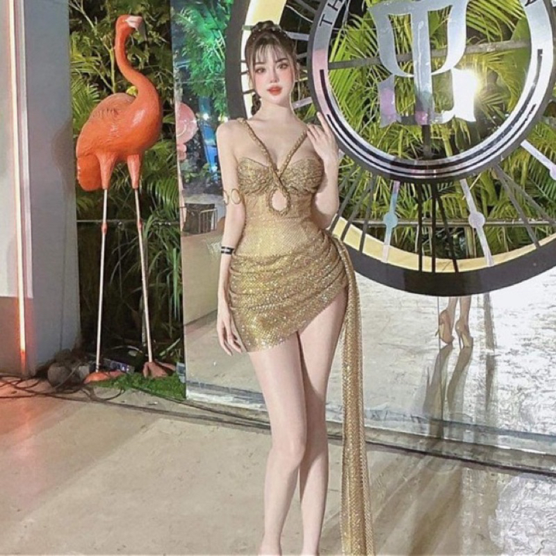 VÁY LƯỚI ĐÁ KHOÉT LỖ