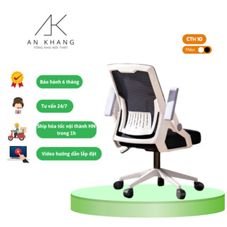 Ghế Xoay Văn Phòng, Ghế Công Thái Học CTH-10 Tay Nâng Hạ Cao Cấp