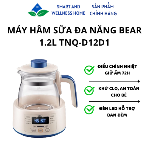 Máy Hâm Sữa Đa Năng Bear 1.2L TNQ-D12D1 - Bảo hành 18 tháng