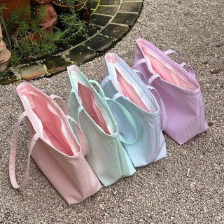 Túi tote vải sọc pastel - Unimagic tote bag