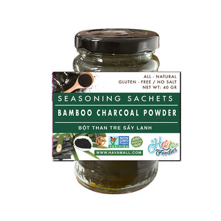 Bột Than Tre Havafoodies 40g – Bamboo Charcoal Powder