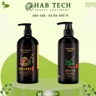 DẦU GỘI HÀ THỦ Ô LINH CHI SIÊU THƠM CHAI 500ML - HABTECH