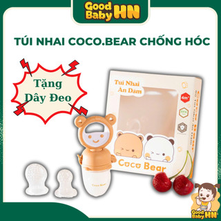 Túi nhai chống hóc Cocobear 4 chi tiết - 𝐂𝟏𝟕, Tặng dây đeo