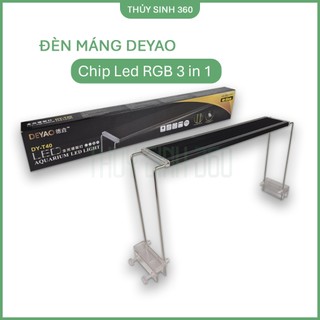  Đèn Thủy Sinh Deyao Máng Nhôm - Phiên Bản Mới 2024 - Chip Led RGB 3 in 1 Đỏ Cá Không Đỏ Nước 