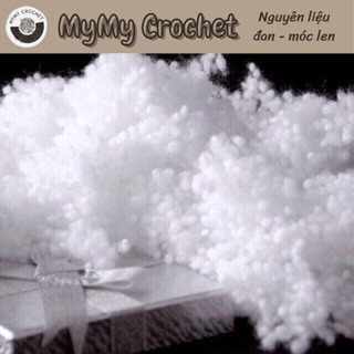 Bông gòn bi, bông hạt nhồi thú 100g - nhồi thú đan, thú móc và các loại thú bông