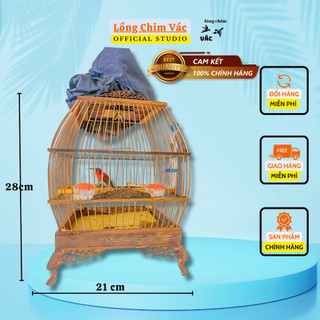 Lồng hút mật sing, lồng khuyên sing gỗ muồng cao cấp đầy đủ phụ kiện size 21