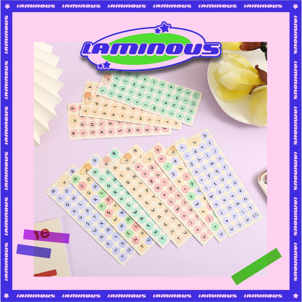 Sticker Cute Trang Trí Sổ Dễ Thương, Hình Dán Sticker Chữ Cute Đáng Yêu Hàn Quốc