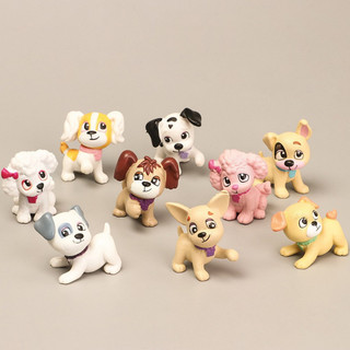 Bộ Tượng 9 Chó Con Dễ Thương Size 5.5cm - Đồ Chơi Hoạt Hình-Đồ Trang Trí Nhỏ, Đồ Trang Trí Sáng Tạo