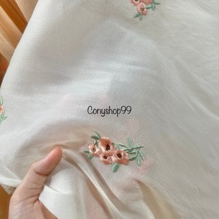 /Vải tơ hoa/Vải tơ thêu hoa/Vải tơ cao cấp/Vải thêu/Vải may váy/Vải may áo dài