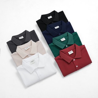  Áo Polo nam Basic Otis Star vải cá sấu CVC co giãn tốt hạn chế nhăn thấm hút mồ hôi. Menswear Có Cổ Ngắn Tay 