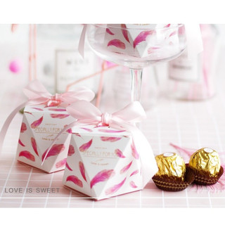 Set 10 Hộp giấy đựng quà trang trí đám cưới, tráp cưới, gift box