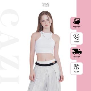 Cazi Cassa Top - Áo sát nách cổ cao