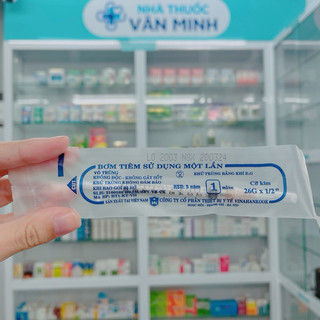 (Combo 5 Chiếc) Bơm tiêm Vinahankook - Dung tích 1cc/3cc/5cc/10cc/20cc/50cc