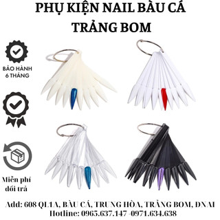 Móng que tập sơn - móng que nail đầu nhọn 1 bịch 40 que - sơri nail