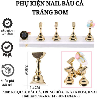 Set 5 chiếc đế gắn móng giả tập vẽ nail - đế nam châm gắn móng mẫu chuyên dụng - sơri nail