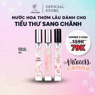 nước hoa nữ 10ml - princess combo - dành cho tiểu thư sang chãnh. lovely girl - princess - love story