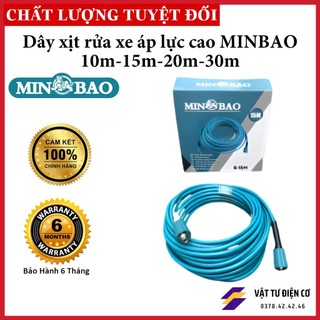 Dây xịt rửa xe áp lực cao minbao 10m - 15m - 20m- 30m
