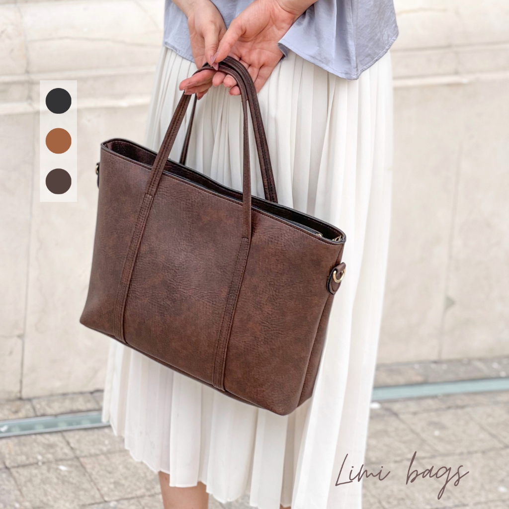 Túi Xách Tay Nữ Công Sở Thời Trang Tote Da Đựng Laptop 15 6 inch Bản To FANCY Limi bags | BigBuy360 - bigbuy360.vn