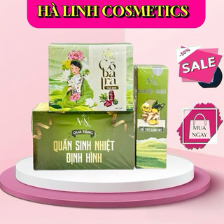 Cô ba trà - trà sen đông anh giảm mỡ tặng kem tan mỡ + quần sinh nhiệt